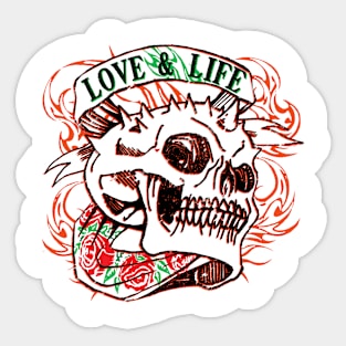 Love & Life by Grafixs©/ Miguel Heredia Sticker